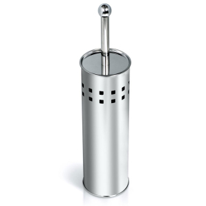 Shuttle Toilet Brush Holder Set Stainless Steel / Plastic D10X38h Cm