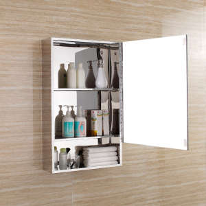 2017 European Design Stainless Steel Bathroom Mirror Cabinet (7092)