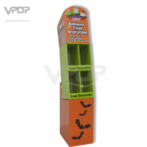Halloween 4 Pockets Cardboard Display Stand for Candy
