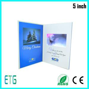 5 Inch LCD Video Advertising Video Greeting Card